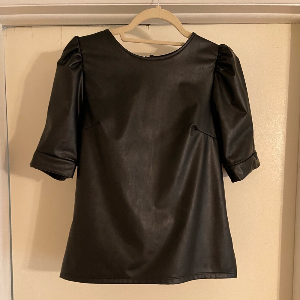 Express Faux Leather Shirt